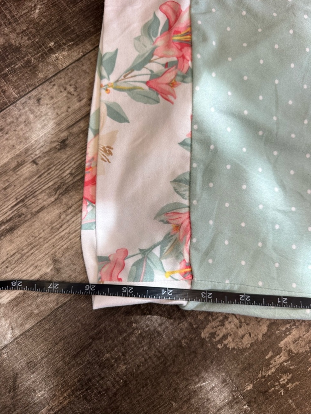 Flora Nikrooz Mint Green Polka Dot and Pink Floral Sleep Set Size Large - Picture 8 of 8